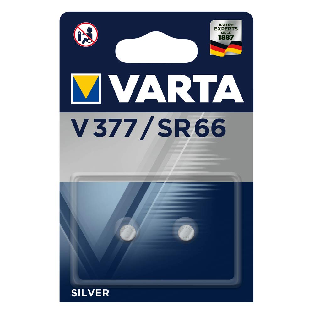 Varta 48011 SR66 (V377) - batteria a bottone ossido d'argento-zinco 1 argento - Ilgrandebazar