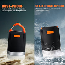 Carica l'immagine nel visualizzatore di Gallery, Lanktoo Batteria Power Bank e Lanterna da Campeggio Outdoor Nero