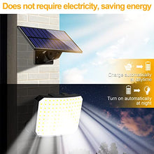 Carica l&#39;immagine nel visualizzatore di Gallery, RISEMART Lampada solare per esterni, 118 LED Luce Solare Led Esterno con Sensore di Movimento Luci Solari da Esterno con Telecomando, 3Modes, IP65 Impermeabile, cavo da 5m Giardino Garage [1 Pezzi ]