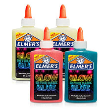 Carica l'immagine nel visualizzatore di Gallery, La colla Glow-in-The-Dark di Elmer lavabile, colori assortiti, 5 once... - Ilgrandebazar