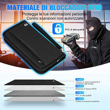 Carica l'immagine nel visualizzatore di Gallery, Portafoglio da Viaggio Porta Passaporto della Famiglia Newdora Porta...