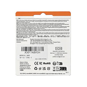 KOOTION 128GB Scheda di Memoria Micro SD U1 A1 4K Scheda MicroSDXC 128 Giga Classe 10 UHS-I Memory Card TF Alta Velocità Fino a 100MB/s per Telefono,Videocamera,Gopro