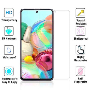 AHABIPERS Pellicola Protettiva per Samsung Galaxy A71 Vetro Temperato, 9H...
