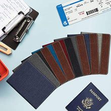 Carica l'immagine nel visualizzatore di Gallery, Fintie Porta Passaporto -Fabric carta di credito ID Documenti Grey