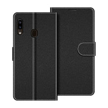 Carica l&#39;immagine nel visualizzatore di Gallery, COODIO Custodia per Samsung Galaxy A20e, in Pelle Nero - Ilgrandebazar
