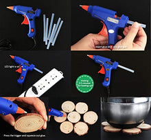 Carica l&#39;immagine nel visualizzatore di Gallery, Pistola Colla a Caldo con 50 Pezzi Stick di Alta Temperatura Mini...
