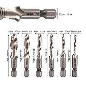 Set di 6 Viti Maschi Yosoo, Inserto per Maschio Combinato a Macchina, HSS,... - Ilgrandebazar