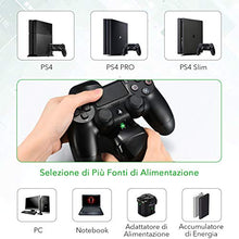 Carica l'immagine nel visualizzatore di Gallery, Base di Ricarica Doppio per Controller PS4, Stazione con Black