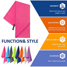 Carica l'immagine nel visualizzatore di Gallery, Eono by Amazon - Asciugamano in Microfibra, XL - 180cm x 90 cm, Fucsia