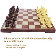 Carica l'immagine nel visualizzatore di Gallery, Fixget 2 in 1 Chess Set,12 "X12" Scacchiera Magnetica con Magnetici 2 In 1