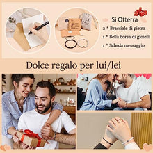 Carica l&#39;immagine nel visualizzatore di Gallery, CheersLife Braccialetto Di Proiezione Ti Amo In 100 Lingue Braccialetti Di Coppia Regalo Per Uomo Fidanzato Fidanzata Marito Moglie Anniversario San Valentino Natale Compleanno Regalo Per Lui E Lei