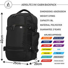 Carica l&#39;immagine nel visualizzatore di Gallery, Aerolite 40x20x25cm Dimensioni Ryanair Bagaglio A Mano Valigia a Mano...