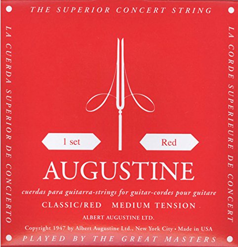 Augustine 650427 Corde per Chitarra Classica, Etichetta Rossa, Set... - Ilgrandebazar