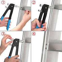Carica l&#39;immagine nel visualizzatore di Gallery, ESYNiC Kit Rivettatrice Professionale con 86pz Rivetti Blu Con M3-m8 - Ilgrandebazar