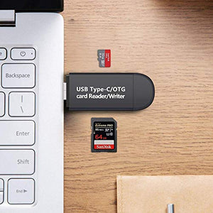 Hoonyer Lettore di Schede 3 in 1 Memoria SD/Micro SD e USB 2.0(3 1)