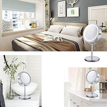 Carica l&#39;immagine nel visualizzatore di Gallery, Meowoo Specchio Trucco Cosmetico Con Piedistallo specchio Argento,1 Pc