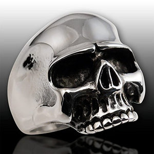 Fly Style Teschio Skull Anello Uomo di Acciaio Inox Keith Richards - Ilgrandebazar