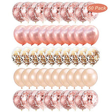 Carica l'immagine nel visualizzatore di Gallery, Gxhong Palloncini Oro Rosa Champagne in Lattice, 50 - Ilgrandebazar