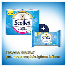 Carica l&#39;immagine nel visualizzatore di Gallery, Scottex Pulito Completo, Carta Igienica Umidificata, 12 Confezioni da 42... - Ilgrandebazar