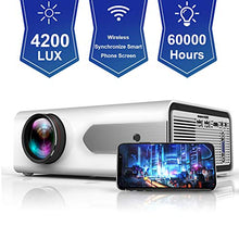 Carica l&#39;immagine nel visualizzatore di Gallery, HOLLYWTOP Home Theater Proiettori, Mini Proiettore Portatile, Video... - Ilgrandebazar