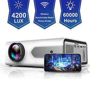 HOLLYWTOP Home Theater Proiettori, Mini Proiettore Portatile, Video... - Ilgrandebazar