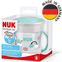 Carica l&#39;immagine nel visualizzatore di Gallery, Nuk Mini Magic Cup Tazza Biberon Bordo Tartaruga (Turchese)