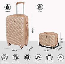 Carica l&#39;immagine nel visualizzatore di Gallery, CABIN GO Max 5590 Set di Valigie Trolley da Viaggio Rigide MX5590, Cipria/Oro