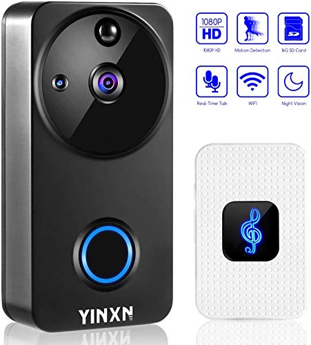 YINXN Telecamera di sicurezza per esterni, 1080p, impermeabile, 2 MP, Smart...