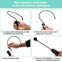 Carica l&#39;immagine nel visualizzatore di Gallery, ZITFRI UHF Microfono Wireless Archetto Professionale 50m di Trasmissione...