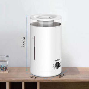 Umidificatore Ambienti ad Ultrasuoni Capacità 3L Diffusore di Olio Essenziali Display LED Timer 12h Riempimento dall’Alto Due Bocchette Emissione Vapore ELEHOT