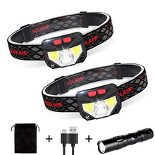 Carica l'immagine nel visualizzatore di Gallery, Lampada Frontale LED USB Ricaricabile, ZOYJITU lampada da testa...