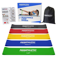 Carica l&#39;immagine nel visualizzatore di Gallery, Fasce Elastiche di Resistenza / Bande Fitness Nero, rosso, giallo, blu, verde