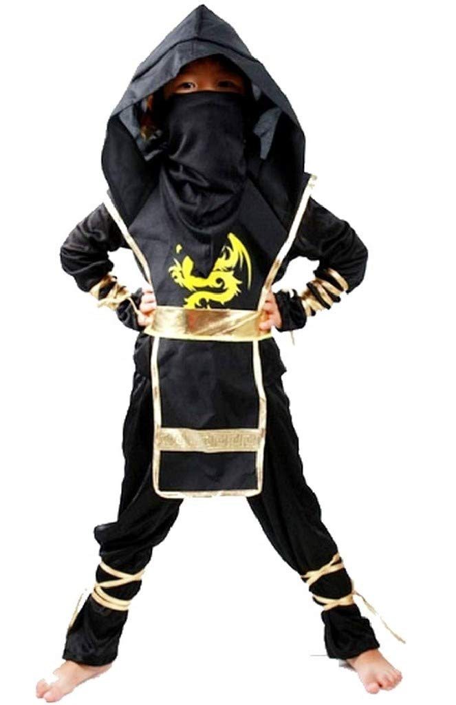 Costume Ninja Bambino Carnevale Vestito Samurai 7-10 Taglia anni