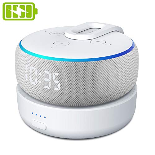 Base batteria per Dot 3rd Generation & Smart Speakers, GGMM D3 Battery...