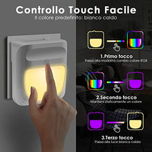 Carica l&#39;immagine nel visualizzatore di Gallery, Luce Notturna LED Bambini,Luci da Presa con Sensore 2 Pezzi - Ilgrandebazar