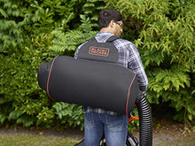 Carica l'immagine nel visualizzatore di Gallery, Black+Decker Beblv301 Soffiatore Elettrico, Trituratore, Aspiratore Foglie Capacità Di Raccolta 72 Litri, 3000 W, Nero Arancione, ‎64 x 39 x 44 cm; 6 Kg