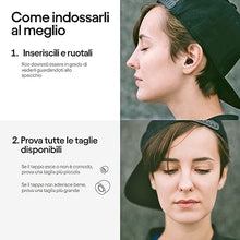 Carica l&#39;immagine nel visualizzatore di Gallery, Loop Experience Tappi antirumore per concerti - Dispositivi di protezione dell’udito per la riduzione del rumore, viaggi in moto, lavoro e iperacusia – 8 inserti auricolari – SNR 18dB