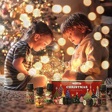Carica l'immagine nel visualizzatore di Gallery, SALKING Oli Essenziali Natale per Diffusori 6x10ml, Set di Olio Essenziale Puri per Aromaterapia - Ghirlanda di Natale, mela alla cannella, pan di zenzero, bastoncini di zucchero, budino, zabaione
