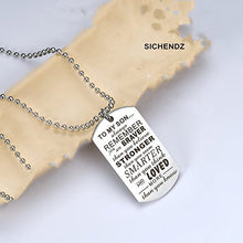 Carica l'immagine nel visualizzatore di Gallery, to my Son always Remember you are braver than believe stampato collana... - Ilgrandebazar
