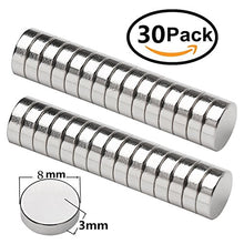 Carica l&#39;immagine nel visualizzatore di Gallery, Magneti Piccoli,FEYG MiNi Neodimio 8X3mm In e Terre 30pc - Ilgrandebazar