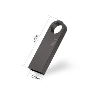 Chiavetta USB 32 GB, Mini PenDrive 32 giga (con Gancio) 32GB PEN Gray