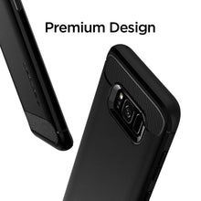 Carica l&#39;immagine nel visualizzatore di Gallery, Spigen Rugged Armor Cover Galaxy S8, Assorbimento Acustico e RA_Nero - Ilgrandebazar
