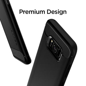 Spigen Rugged Armor Cover Galaxy S8, Assorbimento Acustico e RA_Nero - Ilgrandebazar