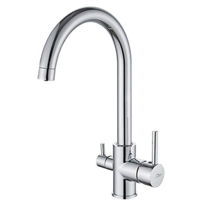Auralum Rubinetto 3 Vie da Lavello Cucina miscelatore Tre in Cromato - Ilgrandebazar