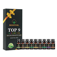 Carica l&#39;immagine nel visualizzatore di Gallery, Oli essenziali set TOP9 Besstoil terapeutico grade Aromaterapia 100% puro... - Ilgrandebazar