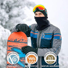 Carica l&#39;immagine nel visualizzatore di Gallery, Scaldacollo sportivo, invernale, in pile, per snowboard, ciclismo, Nero - Ilgrandebazar