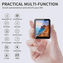 Carica l&#39;immagine nel visualizzatore di Gallery, Lettore MP3 con Bluetooth 5.0, 16 GB Lettori de 1.8 Pollici Full Touch...