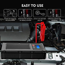 Carica l&#39;immagine nel visualizzatore di Gallery, Teaisiy Avviatore Batteria Auto, 1000A 18000mAh Impermeabile Avviatore...