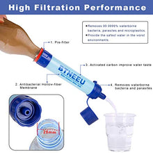 Carica l'immagine nel visualizzatore di Gallery, BTNEEU Filtro Acqua Outdoor 1500L Personale Rimuove 99.99%...
