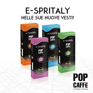 100 CAPSULE POP CAFFE' E-SPRITALY COMPATIBILI CAFFITALY MISCELA 2 CREMOSO